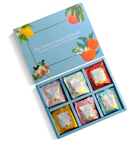 garden of Fruits Premium Herbal Tea Selection Gift Set Box (24 Count)
