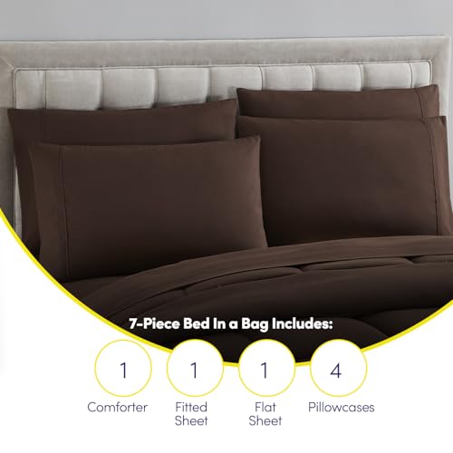 King Size Comforter Set with Sheets (7 Count)
