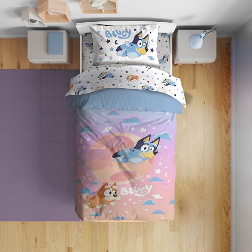 Bluey Bingo Full Comforter Set 7 Piece Kids Bedding for Girls