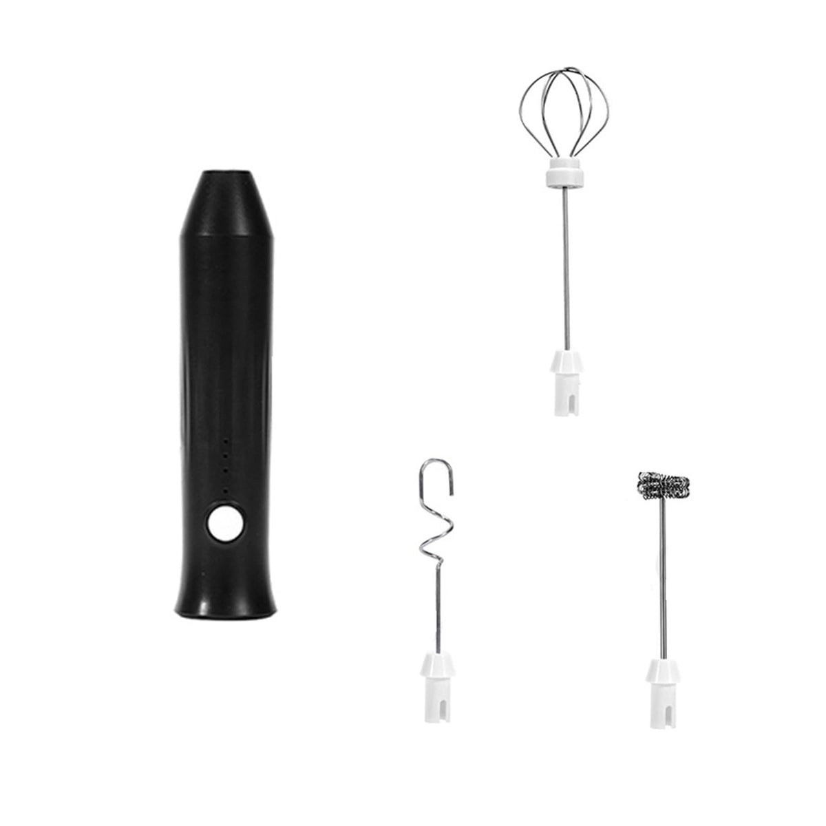 Milk Frother + Egg Beater Wireless 3 Speeds Mini Handheld Foam Maker Coffee Whisk Cooking Tools