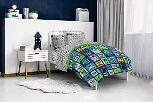 Minecraft Creeper Full Size Comforter Set 5 Piece Kids Bedding (5 Count)