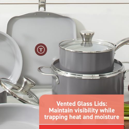 Fresh Gourmet Recycled Ceramic Non Stick Cookware Set 12 Piece