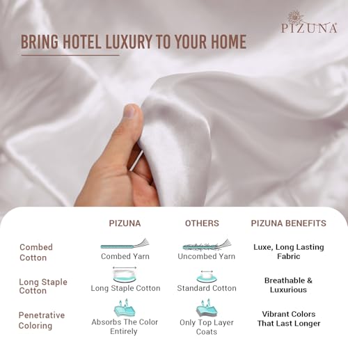 100% Cotton King Size Pillowcases 400 Thread Count Light Lilac (2 Count)