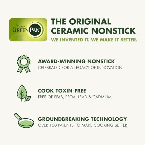 Valencia Pro Ceramic Nonstick 9.5" & 11" Frying Pan Skillet Set