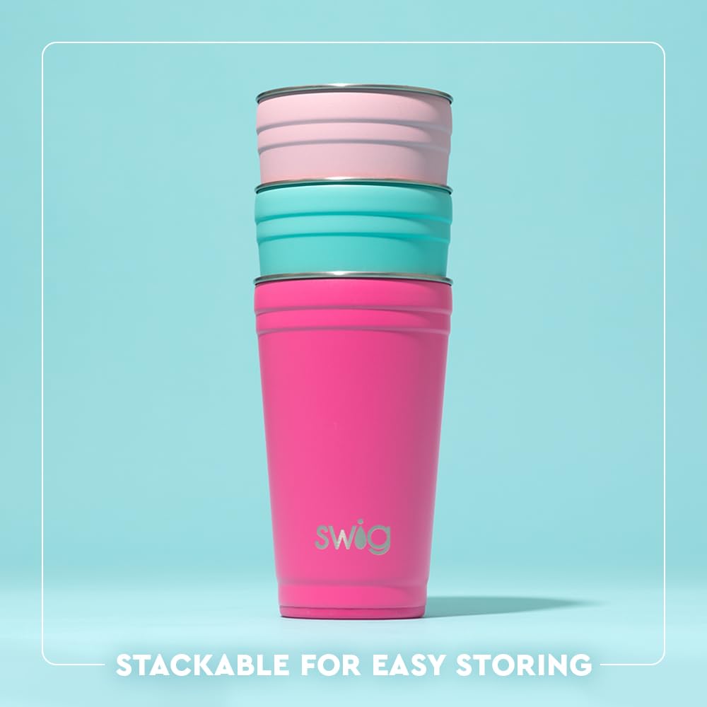 24oz Insulated Party Cup with EZ Slider Lid