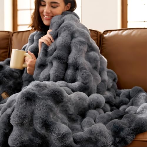 GentleSoft Faux Fur Throw XL Blanket