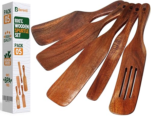 Wooden Spurtle Set (5 Count)