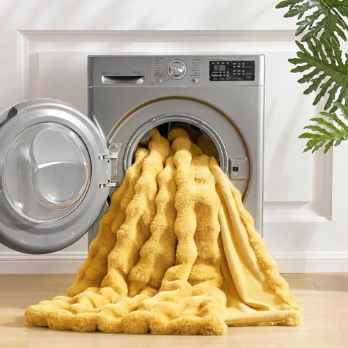 Faux Fur Throw Blanket for Couch