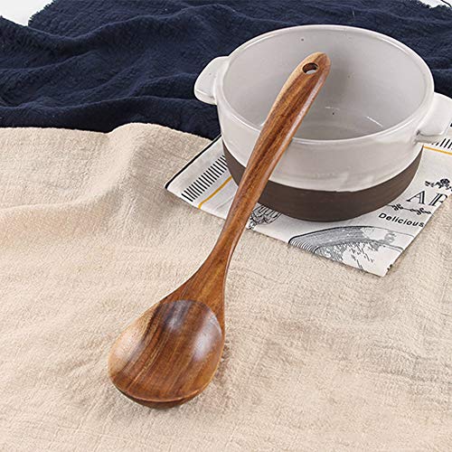 Wooden Spoons for Cooking Kitchen Utensil Set Non Toxic Acacia Wood Spatula