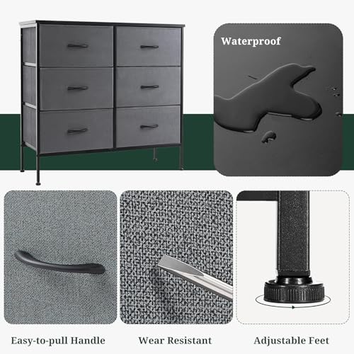 6 Drawer Dresser for Bedroom