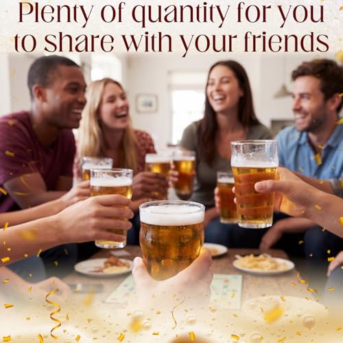16 oz Pint Beer Glasses Set Pint Bar Glasses Drinking (24 Count)