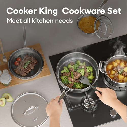 10pcs Pots and Pans Set Non Stick (5 Count)