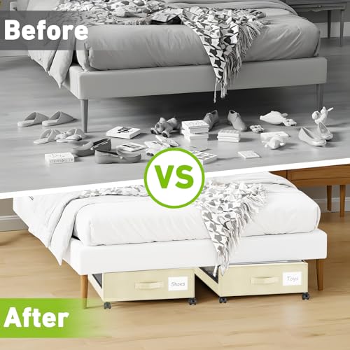 Under Bed Storage with Wheels (4 Count)
