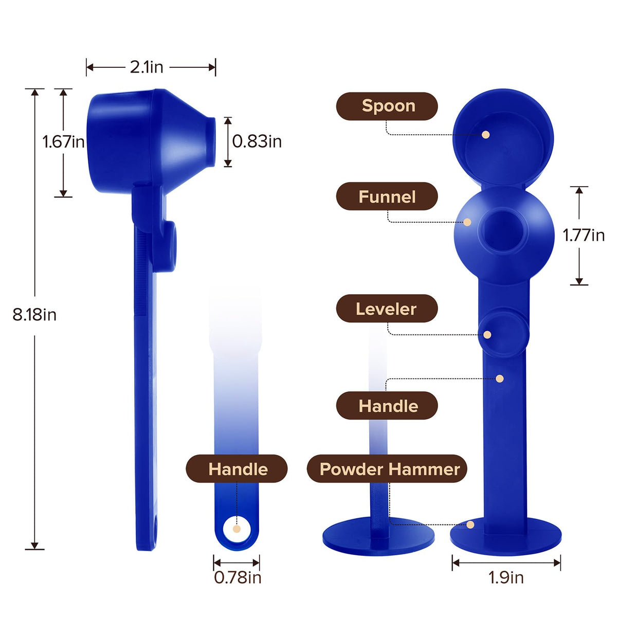 Coffee Scoop Funnel for Ground Coffee (2 Count)