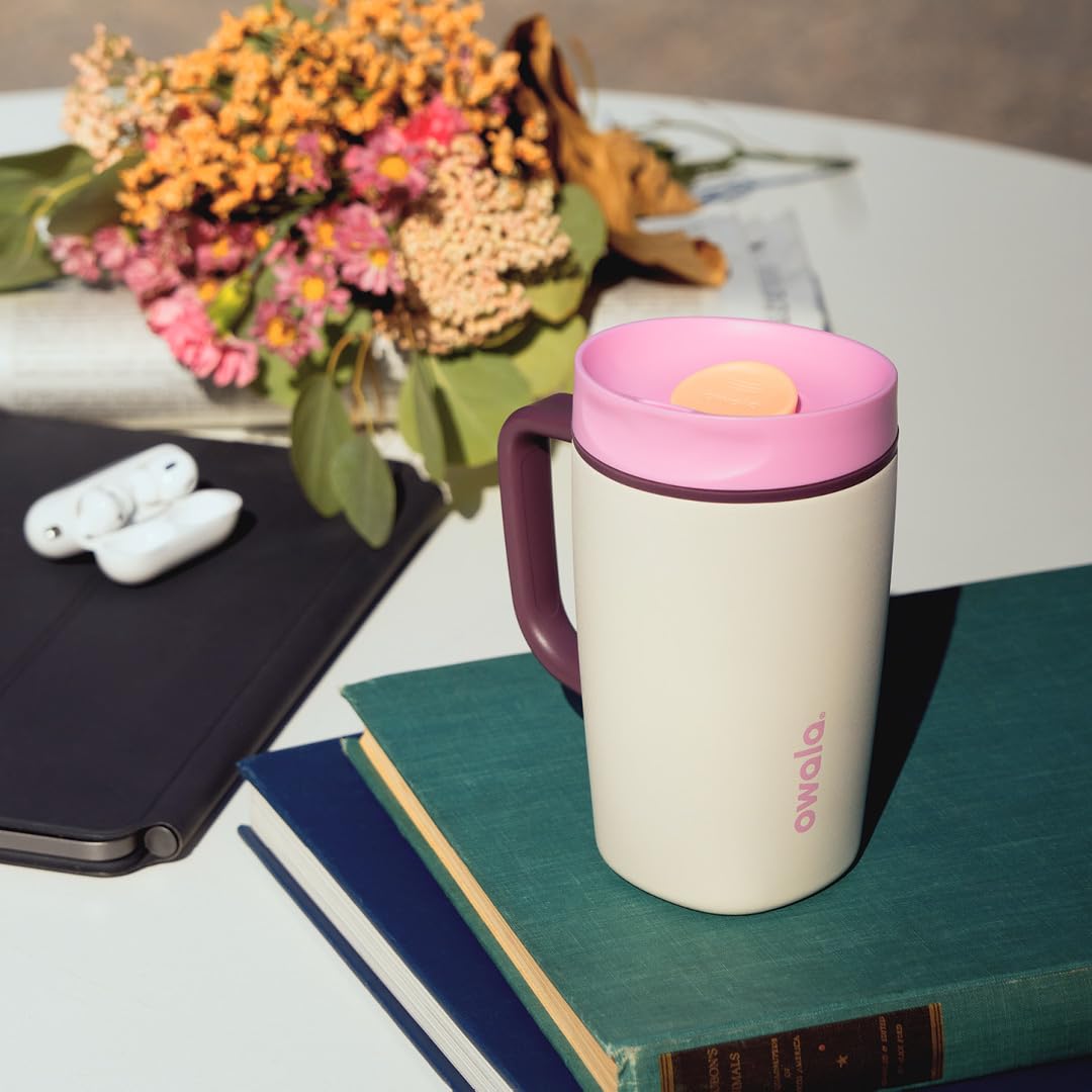 SmoothSip Slider Stainless Steel Insulated Travel Mug with Handle