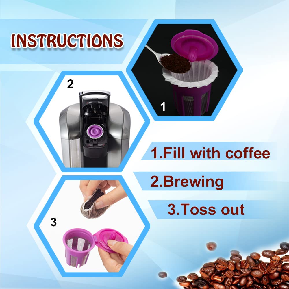 600 Count Disposable Paper Coffee Filters for Keurig 1.0 and 2.0 Coffee Maker