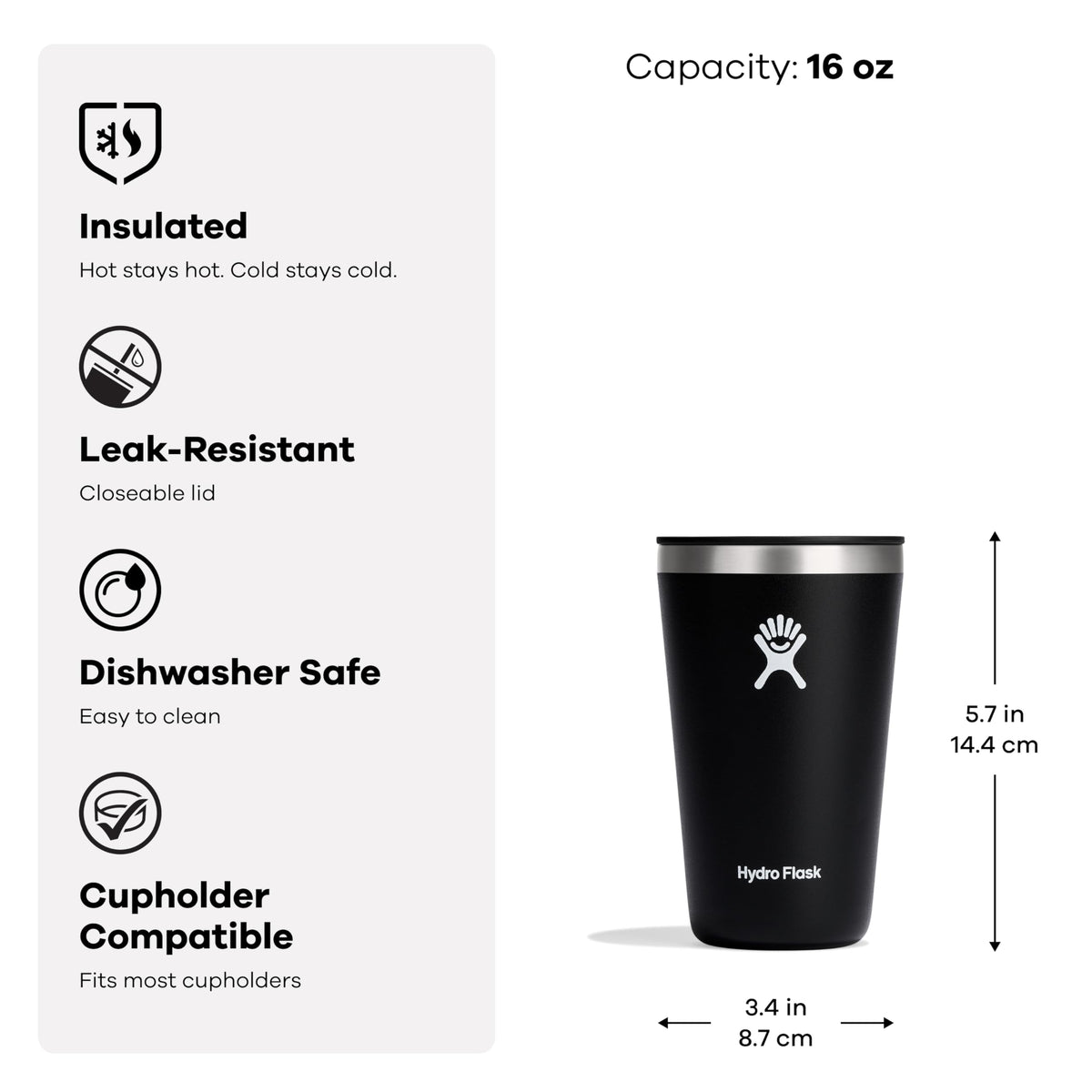 16 OZ All Around Tumbler White