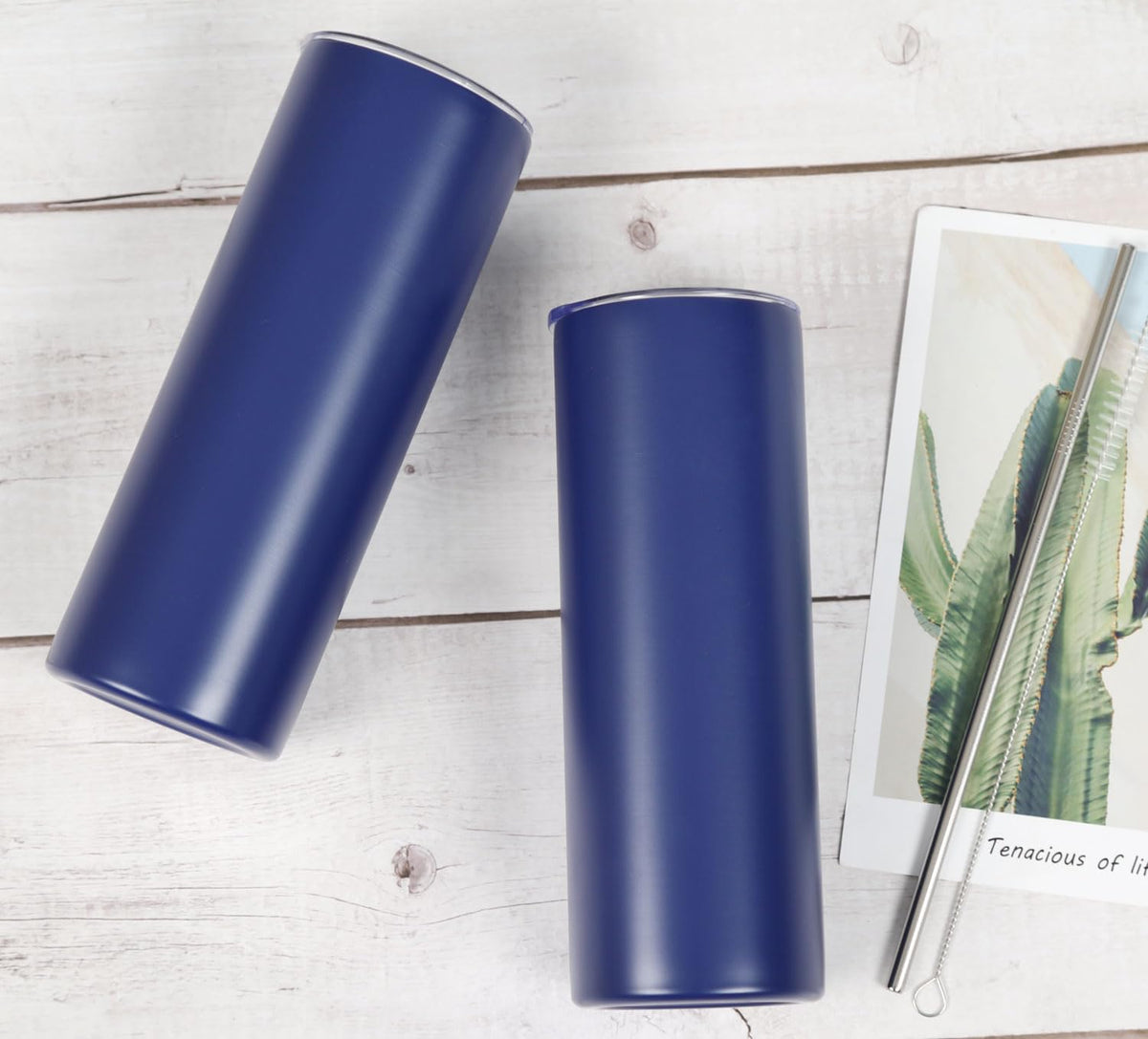 4 Pack 20 Oz Straight Skinny Tumblers (4 Count)