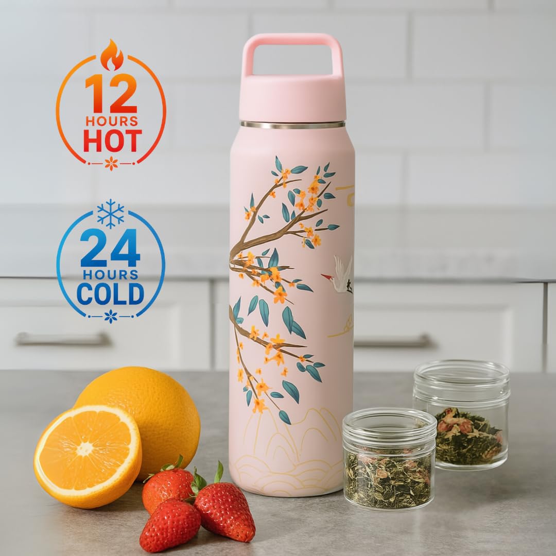 Loose Leaf Tea Infuser Bottle Wide Mouth Coffee