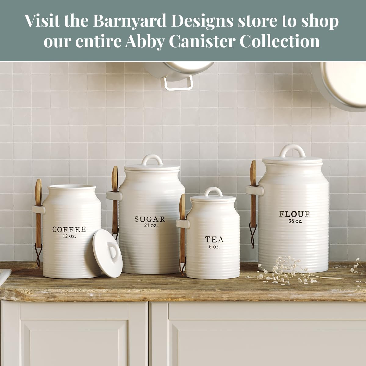 Ceramic Coffee Canister for Kitchen Counter