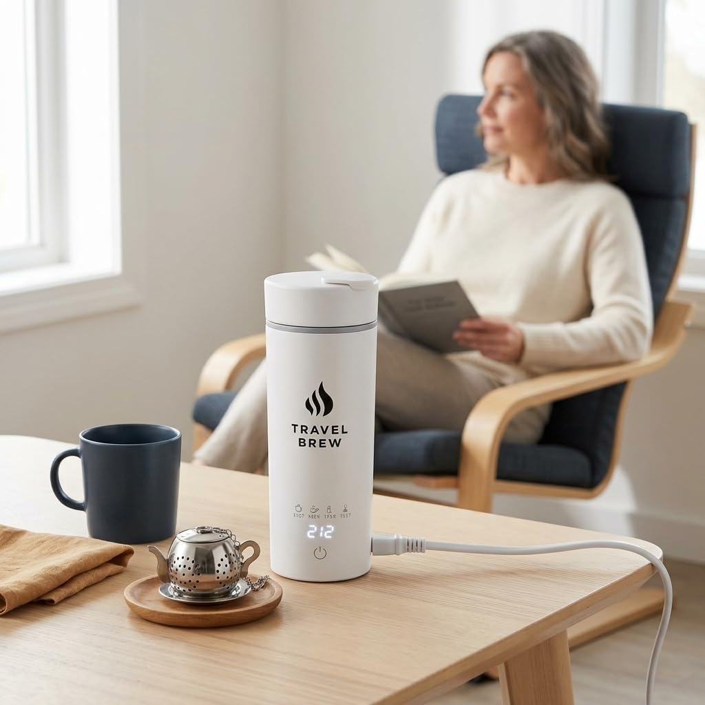 Portable Travel Kettle with Tea Infuser