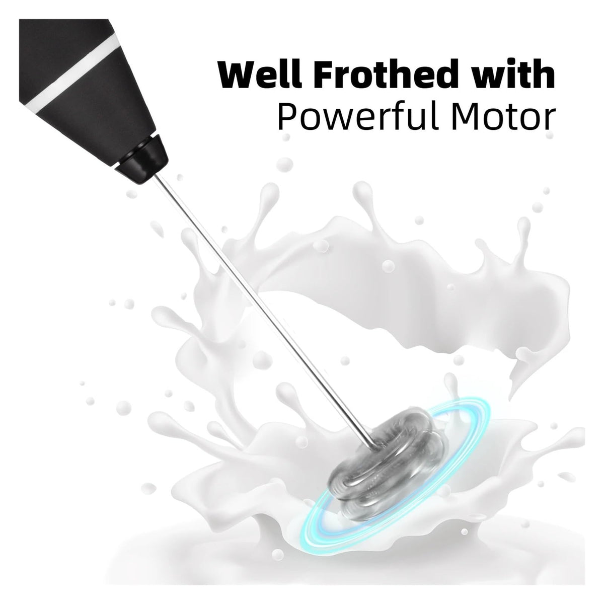 Compatible For Handheld Frother Whisk with 2 Heads Drink Mixer Coffee Accessories