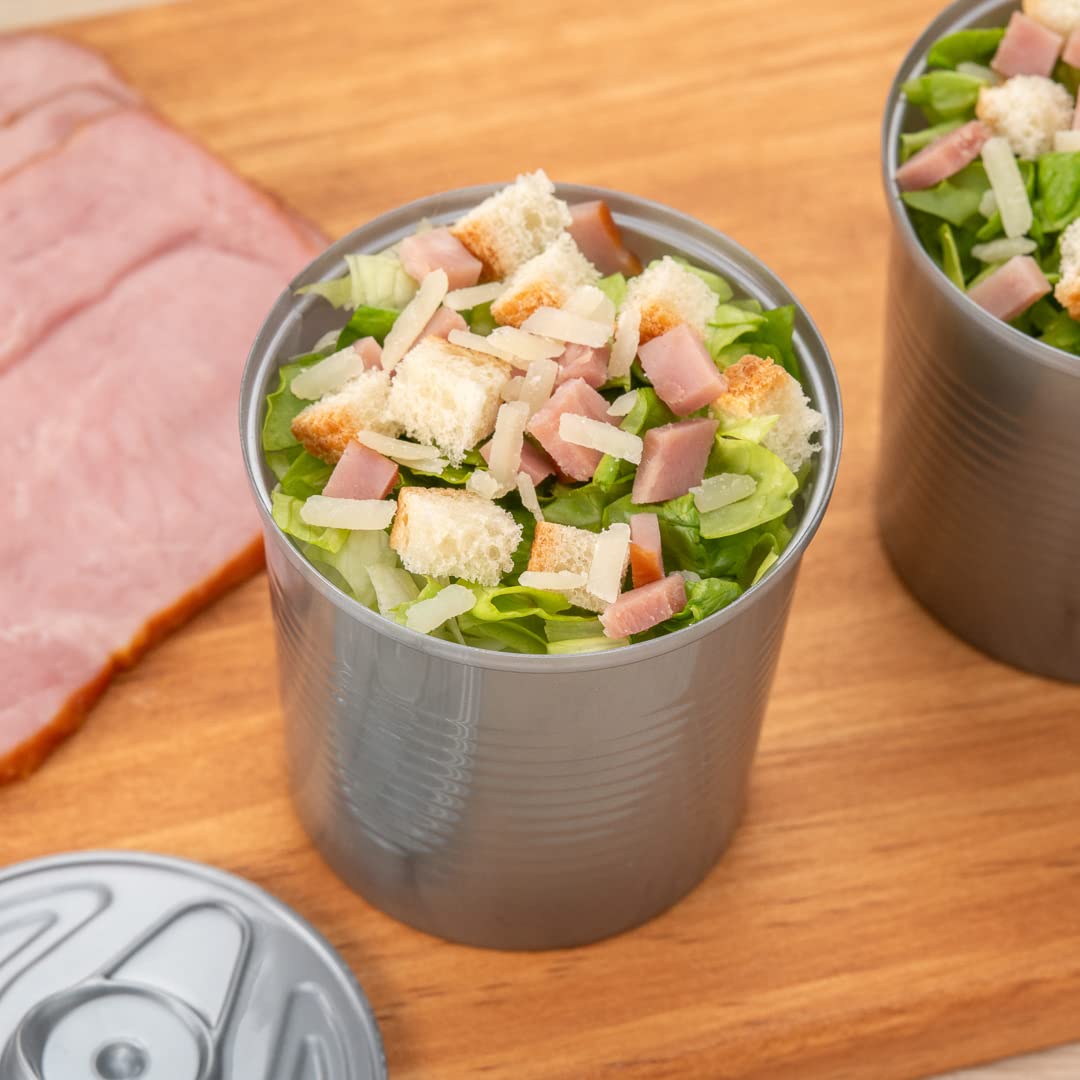 Plastic Canisters with Lid (100 Count)