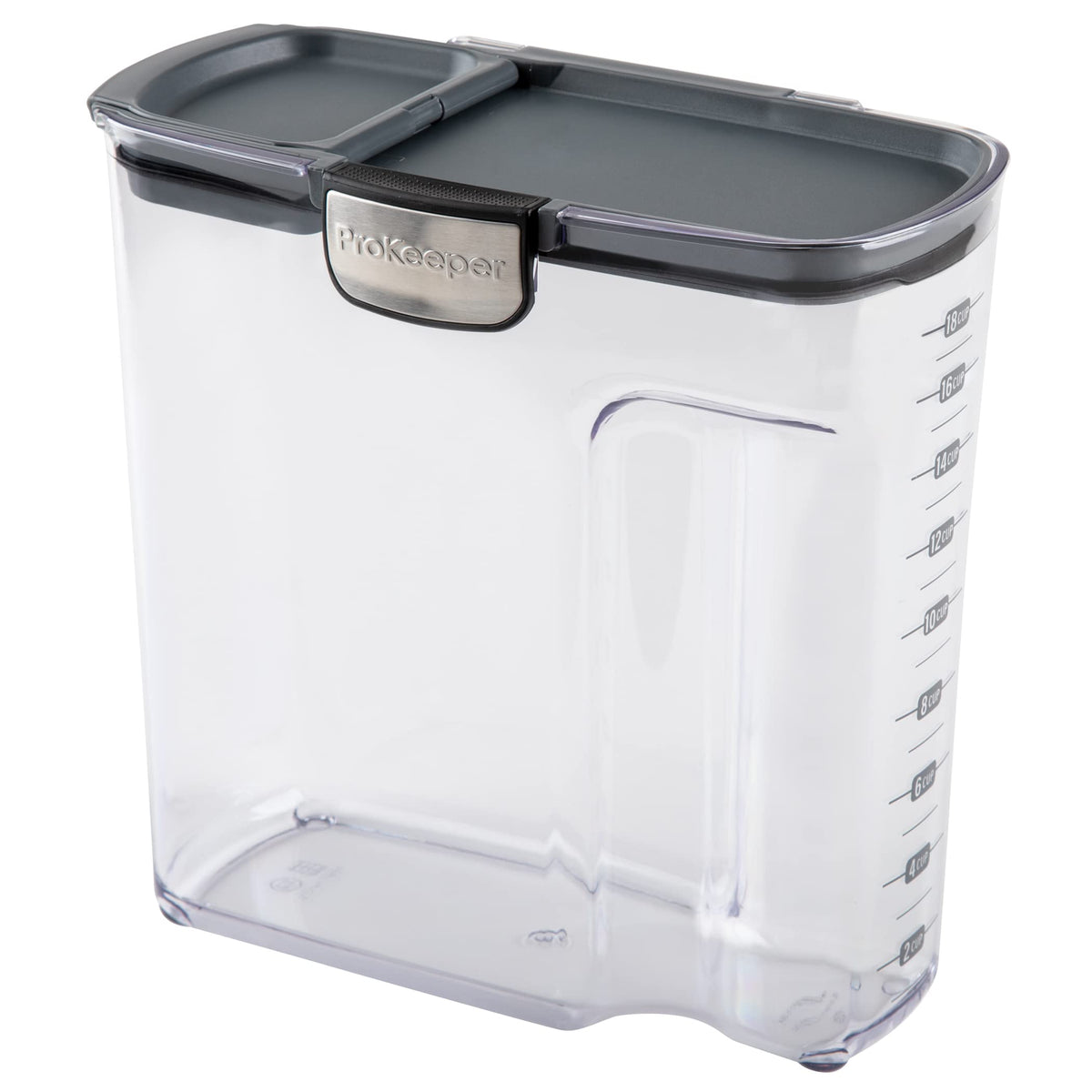 International ProKeeper+ Clear Plastic Airtight Food Baker's Kitchen Storage Organization Container Canister Set with Magnetic Accessories (2 Count)