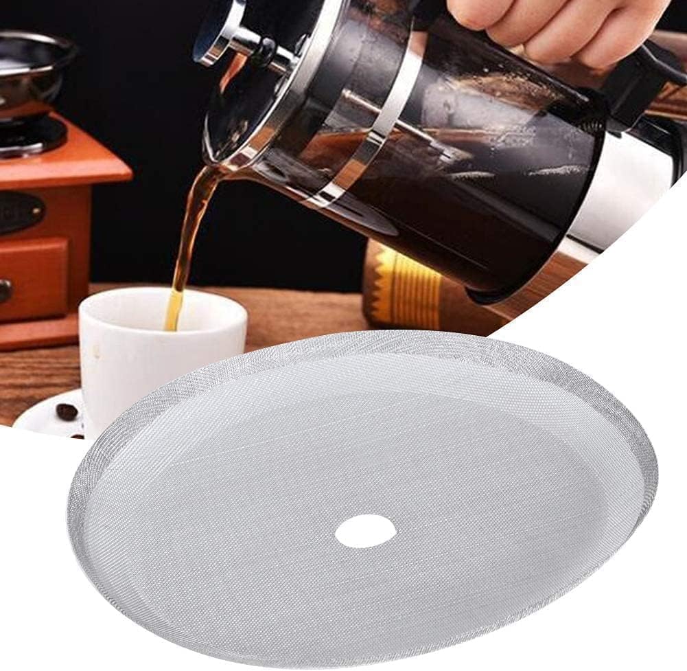5Pcs Universal French Press Filter Screen 3" 304 Stainless Steel French Press Filter Replacement Useful and Professional Coffee Filters