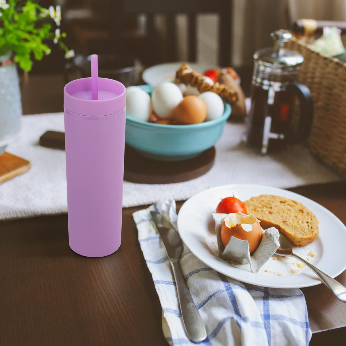 20oz Plastic Skinny Tumbler