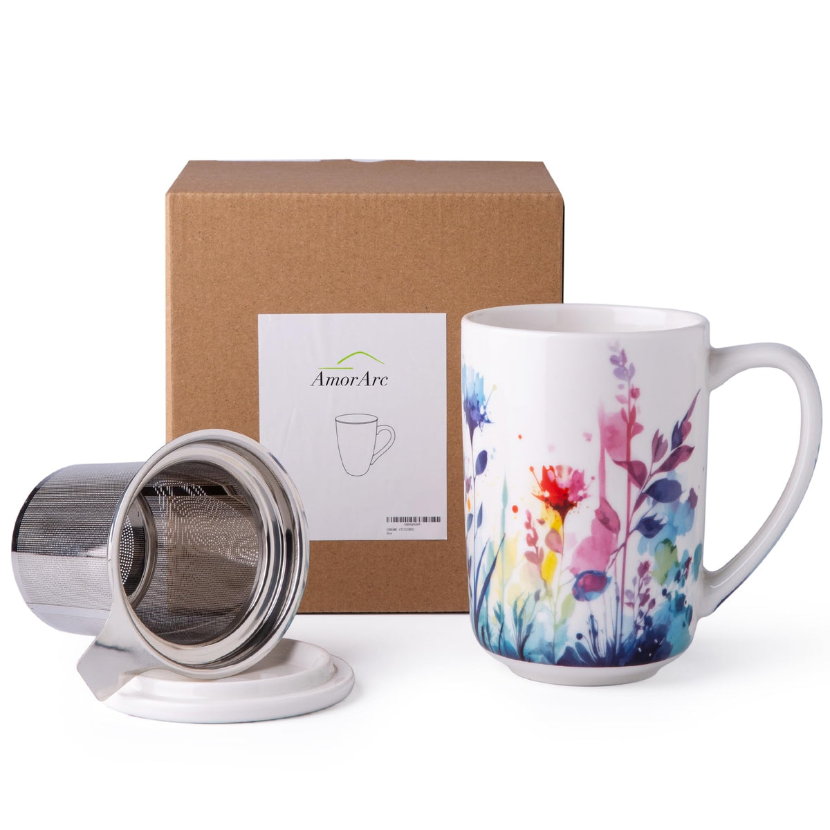 Tea Cup With Infuser and Lid