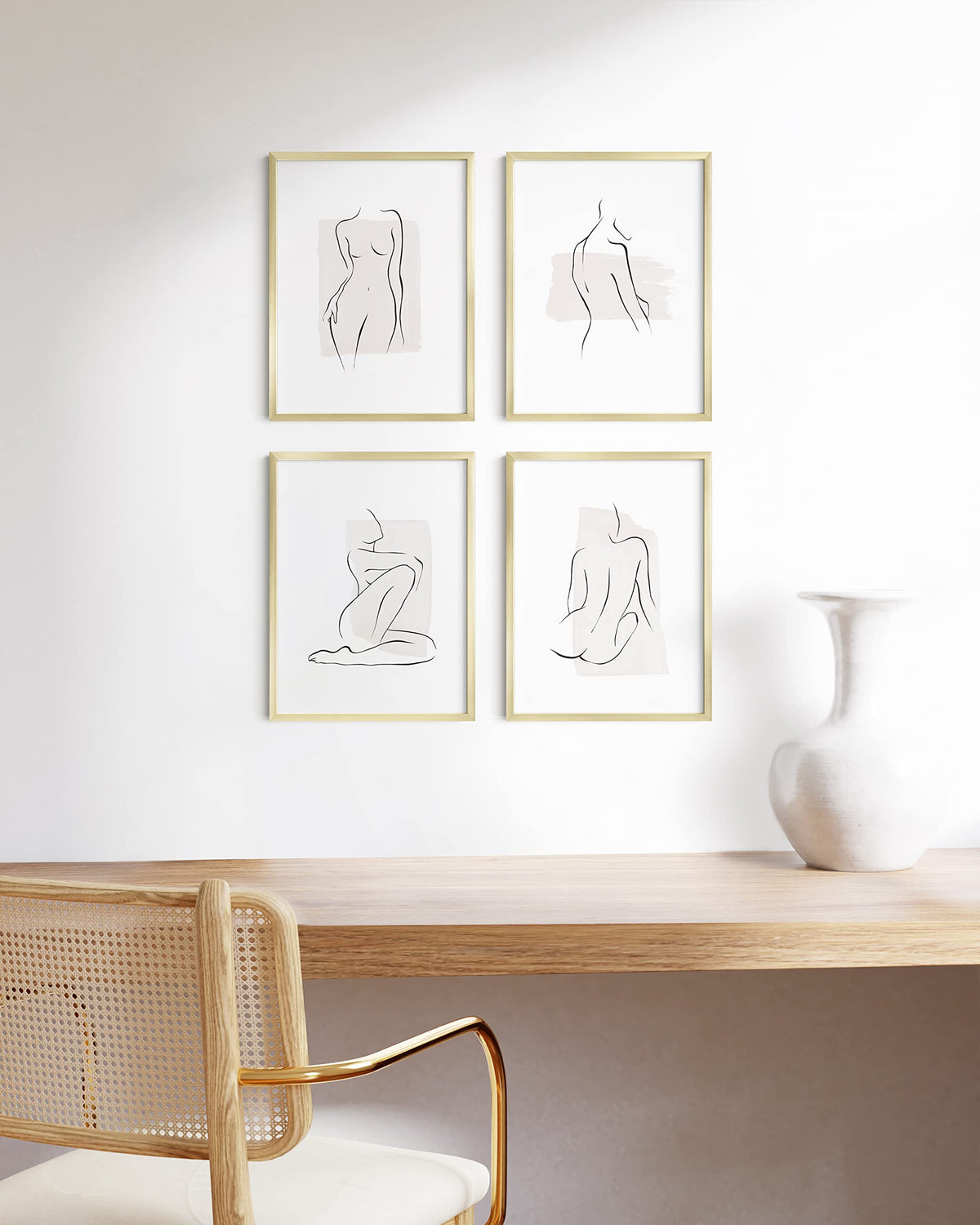 12x16 Gold Picture Frames (4 Count)