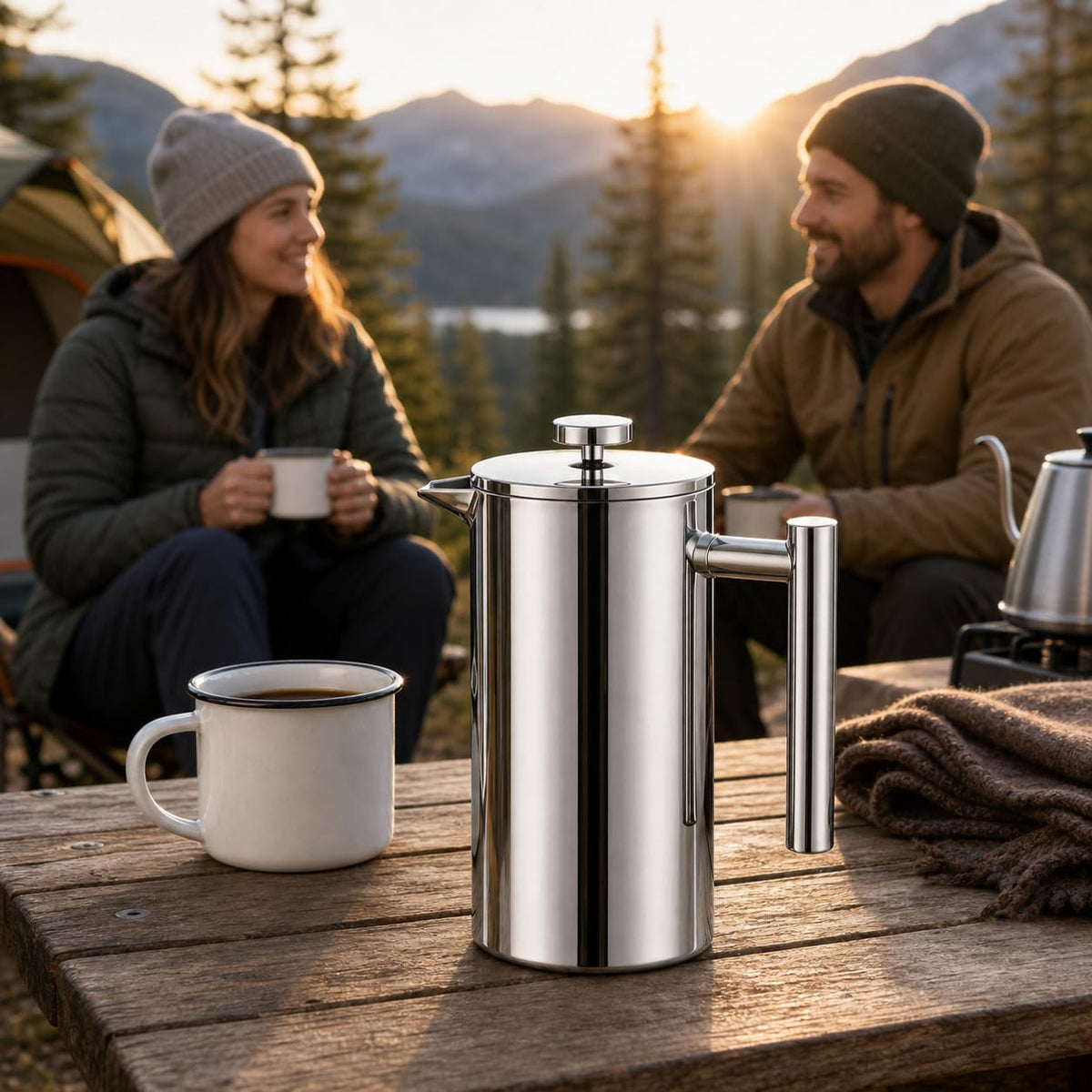 12 oz 350 ml Stainless Steel French Press Coffee Maker