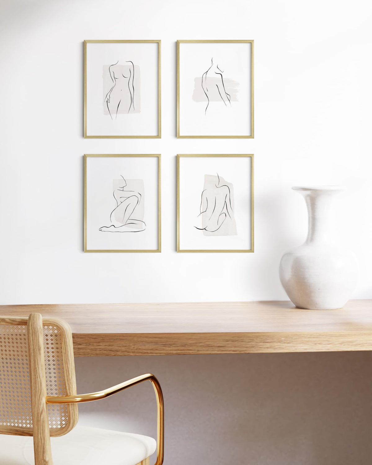 8.5x11 Gold Metal Picture Frames (9 Count)
