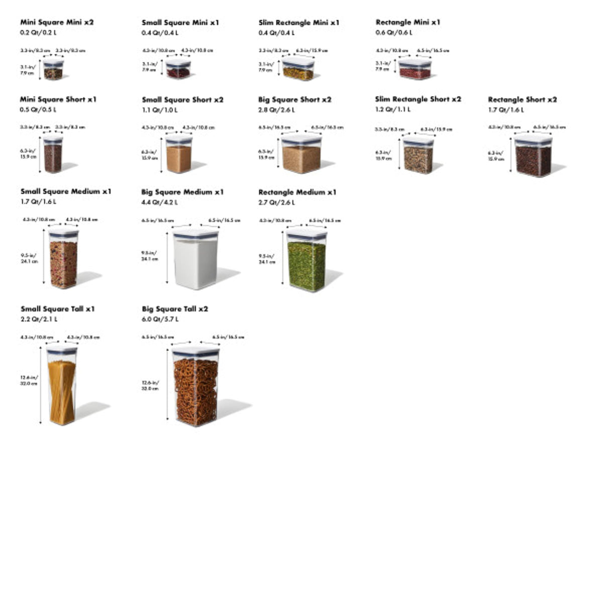 Good Grips POP Airtight Food Storage Containers with Lids (20 Count)
