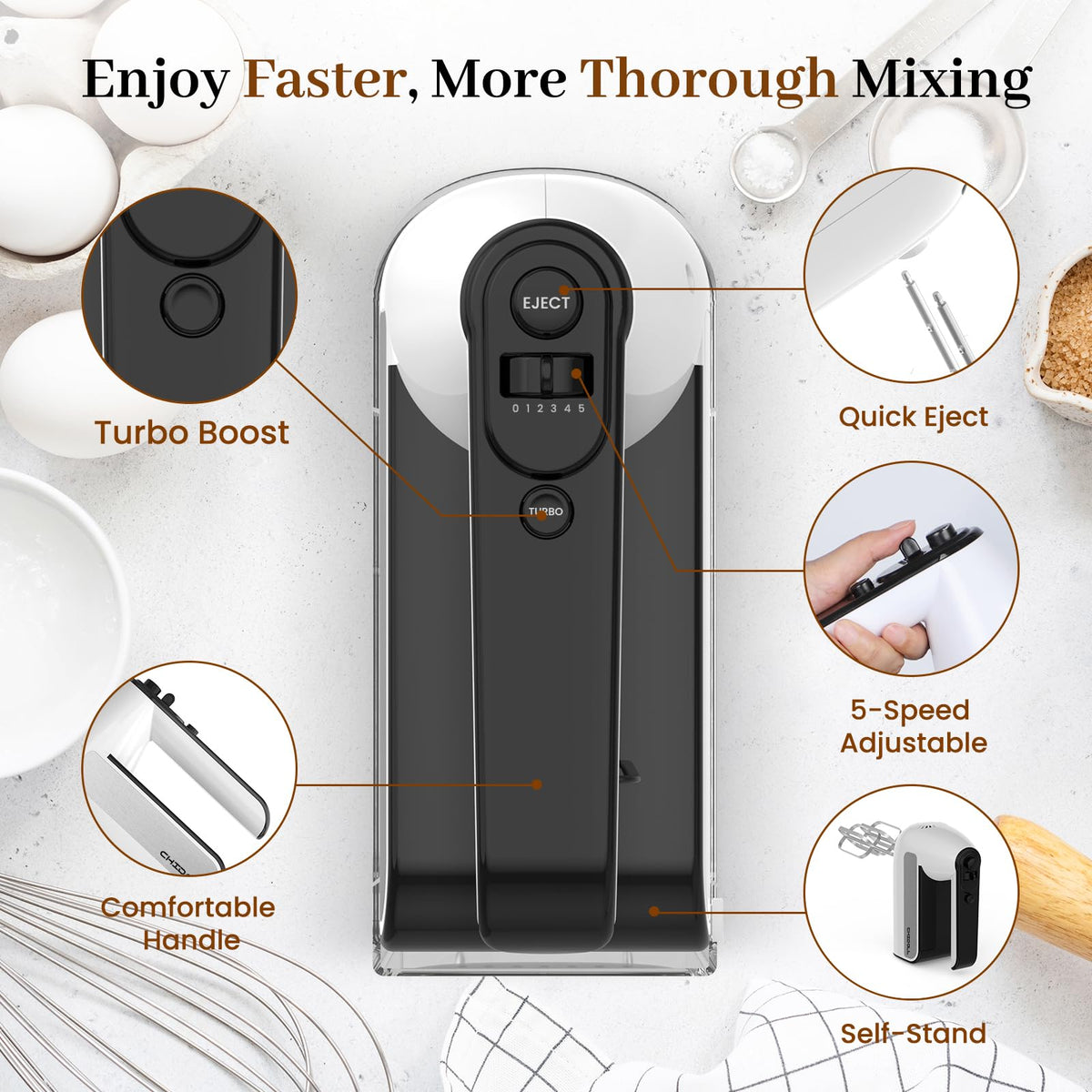 5 Speed Electric Hand Mixer