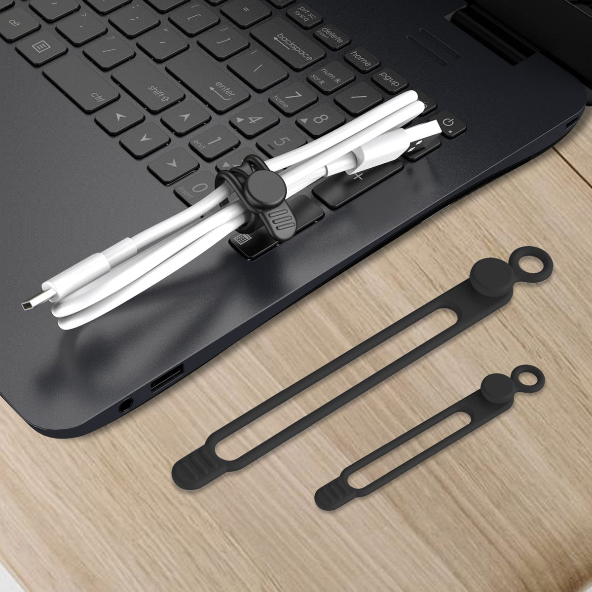 Silicone Cable Ties (16 Count)