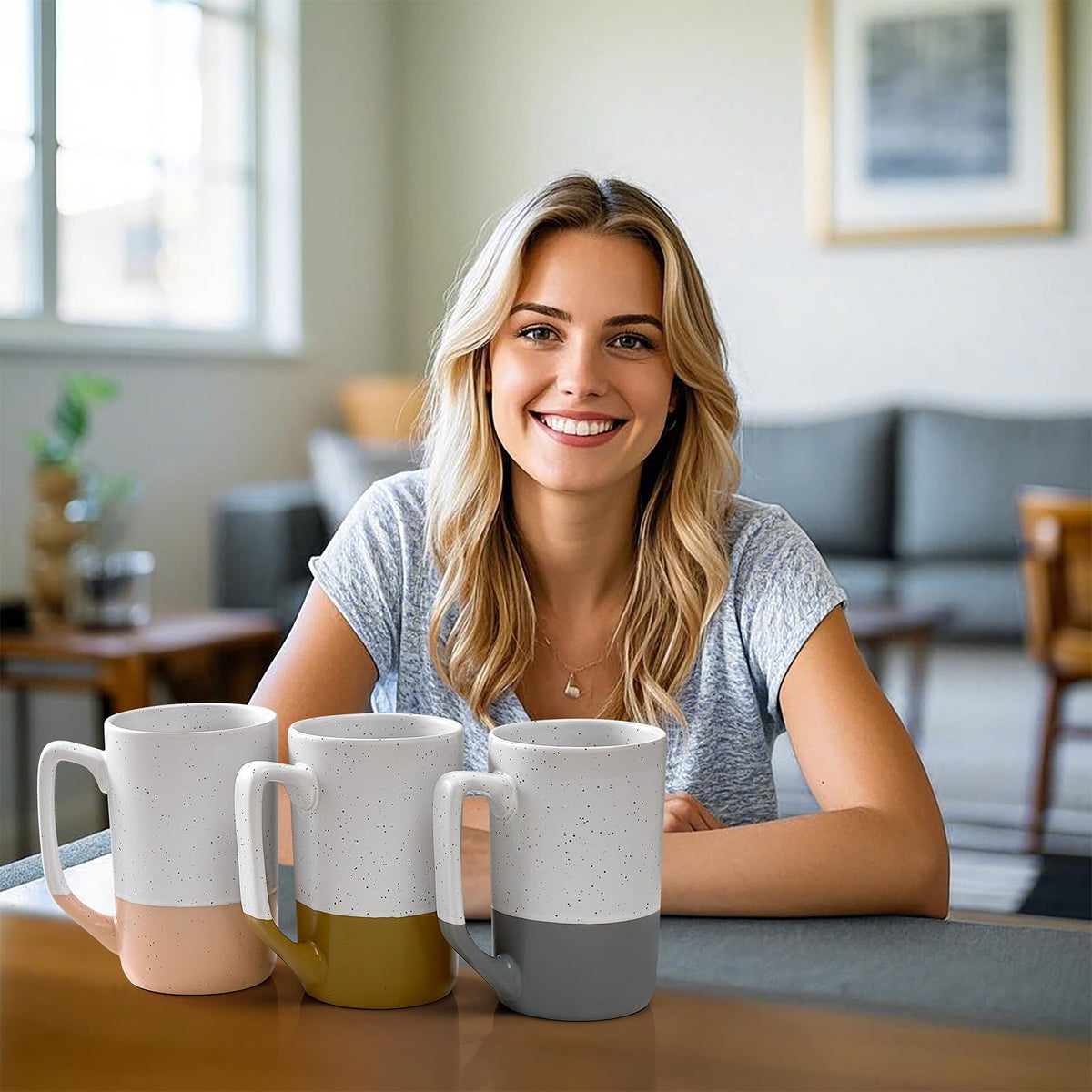 Ceramics Large Tea Cup with Loose Leaf Infuser