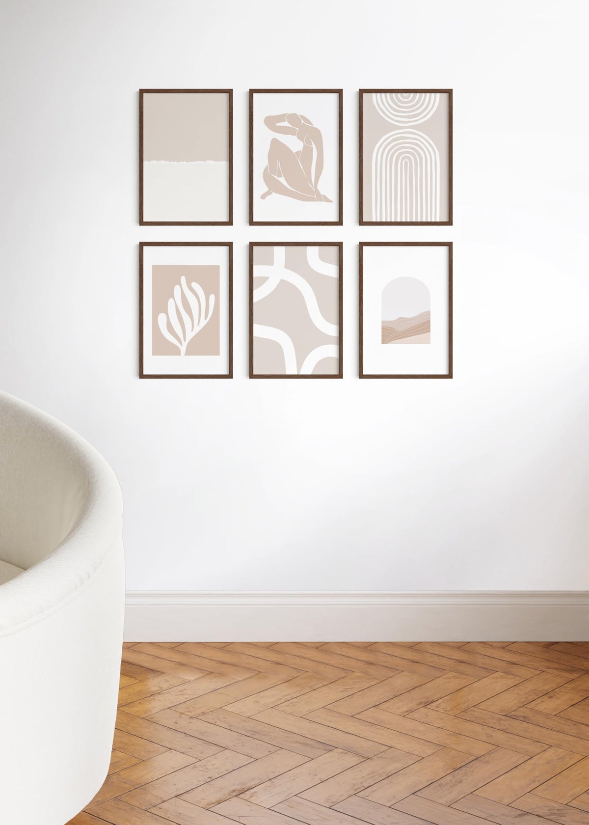 Walnut Wood 12x18 Picture Frames