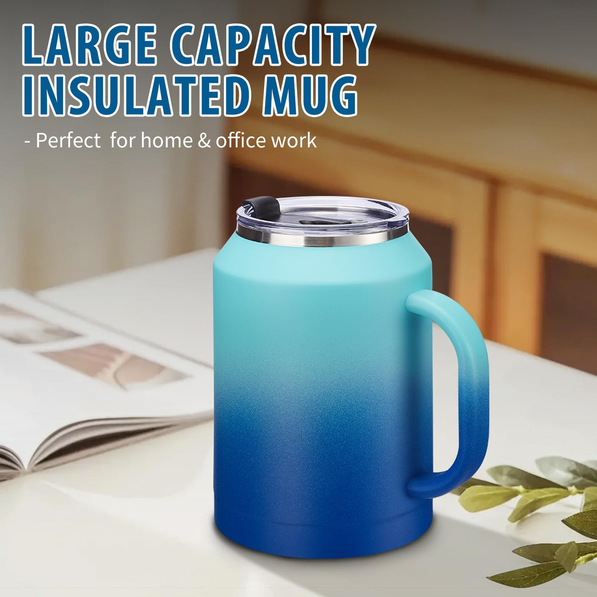 50oz Insulated Mug Tumbler with Handle