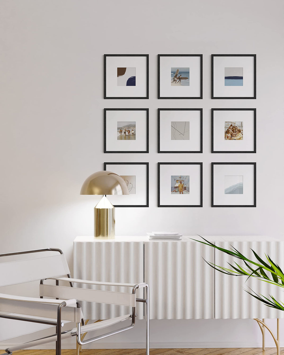 Black Oak Wood 10x10 Picture Frames (9 Count)