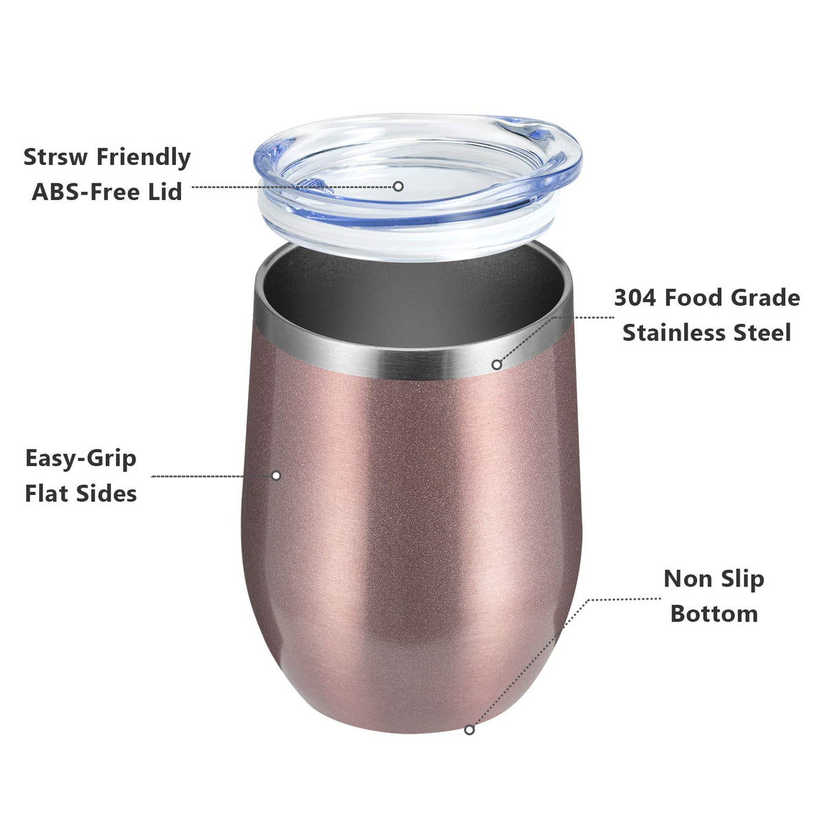 12oz Wine Tumbler 16 Pack Bulk Gifts for Women (16 Count)