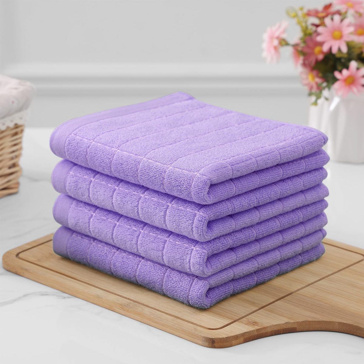 100% Cotton Terry Kitchen Towels (8 Count)