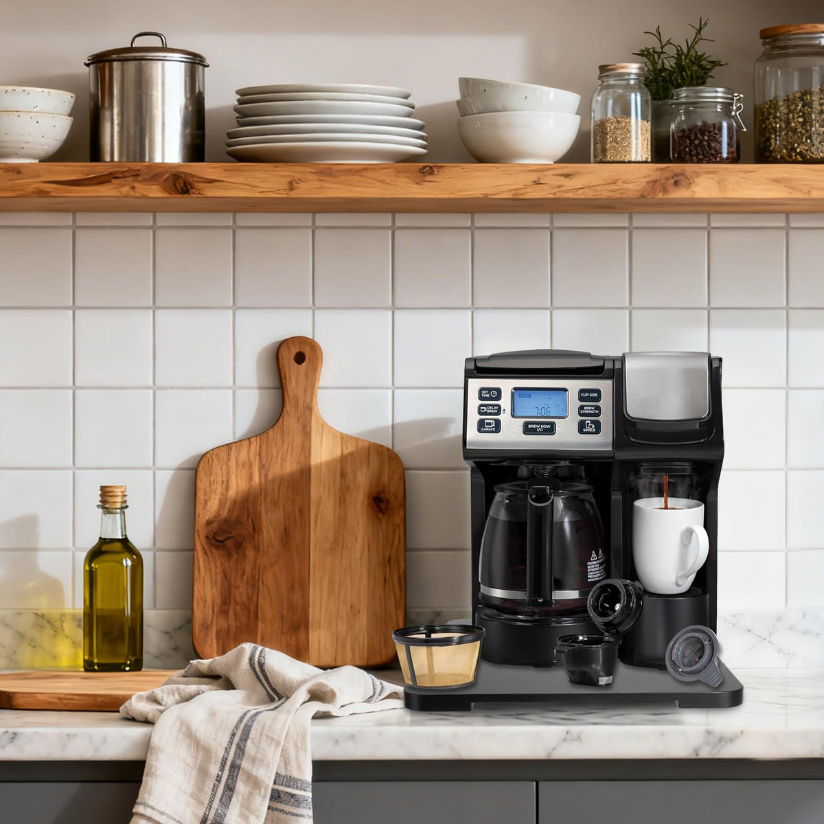 Appliance Slider 360° Rolling Tray for Countertop Coffee Maker Mat