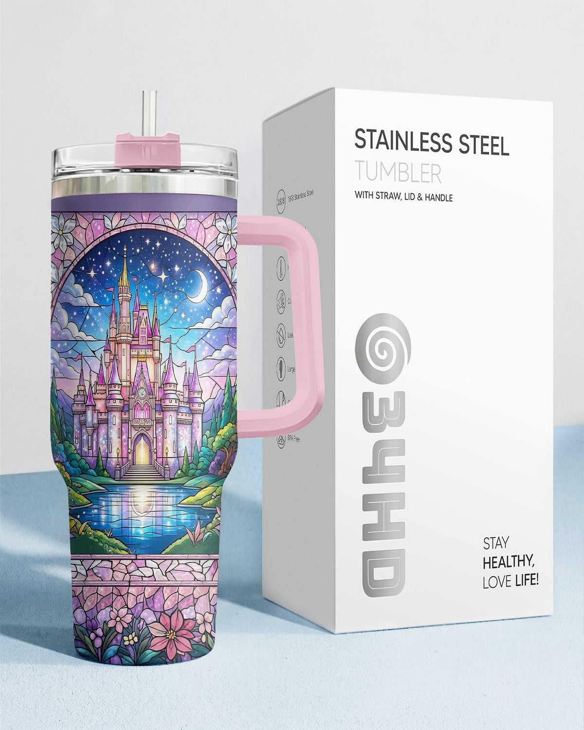 Princess Magical Fairy 40 oz Tumbler with Handle