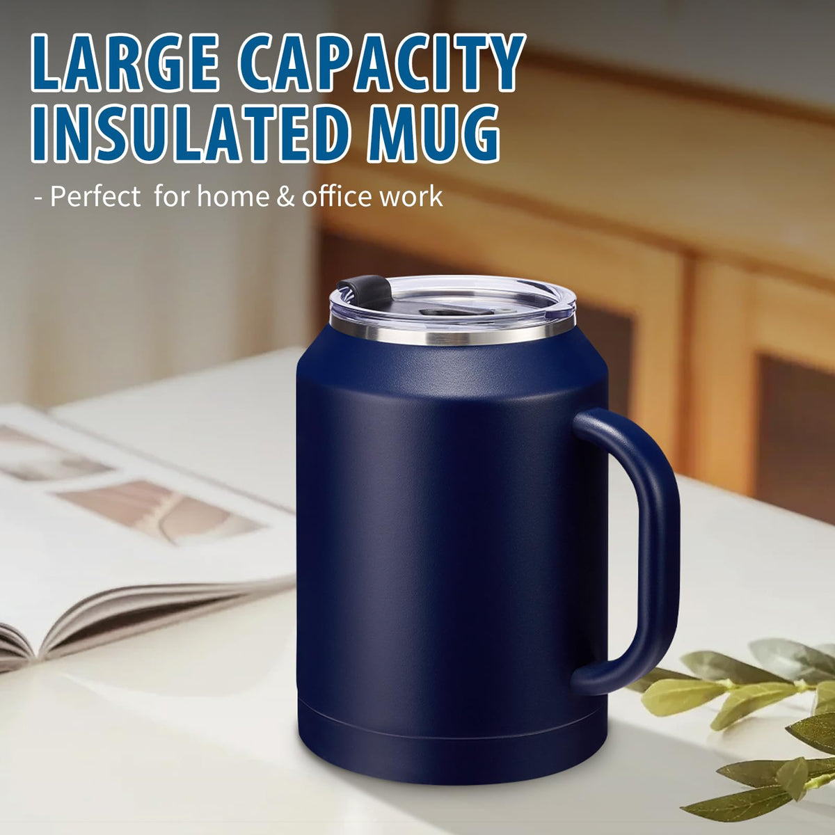 50 oz Mug Tumbler with Handle and Straw (11 Count)