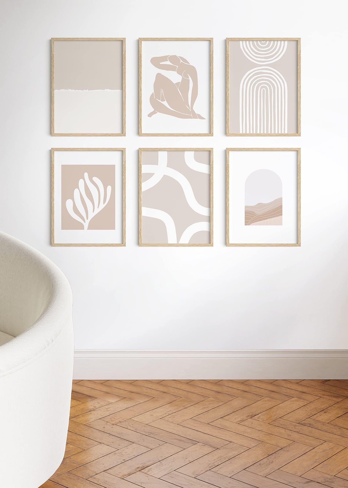Beige Oak Wood 18x24 Picture Frame