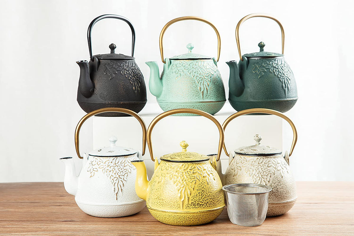 Japanese Cast Iron Tea Kettle with Stainless Steel Infuser