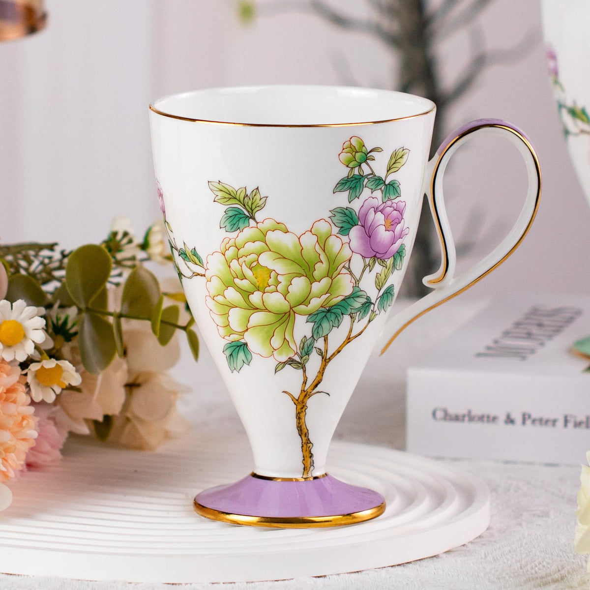Bone China Coffee Mugs (2 Count)