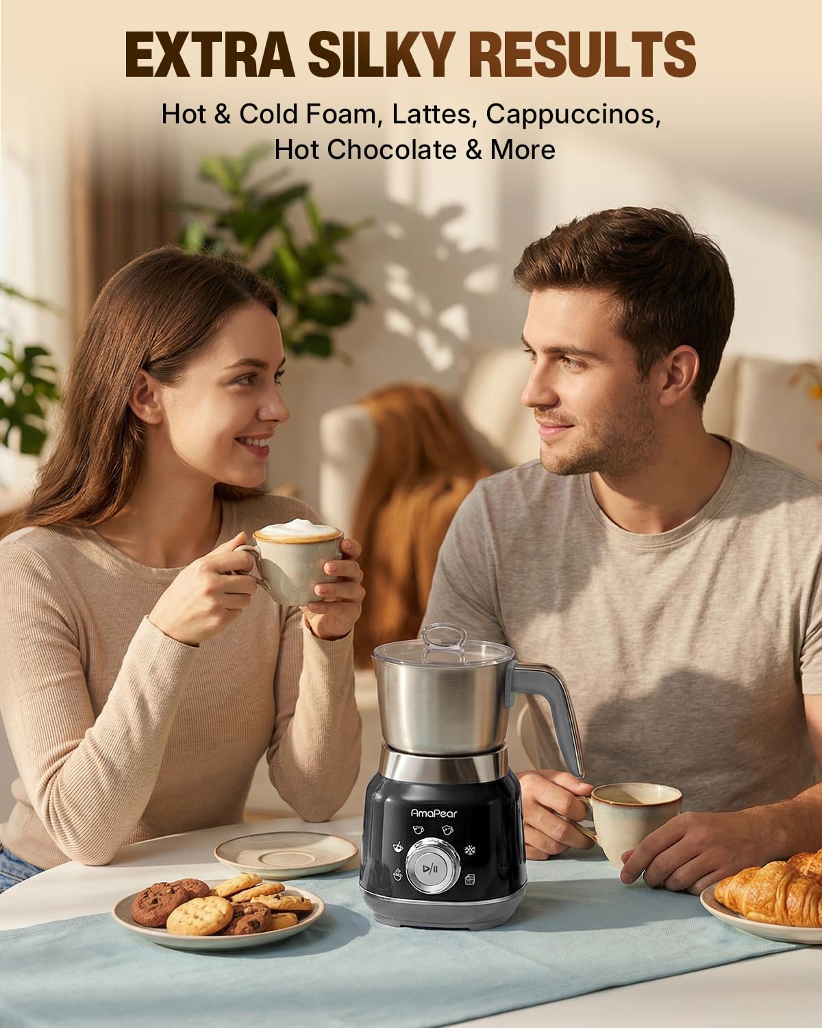 Electric Milk Frother and Steamer